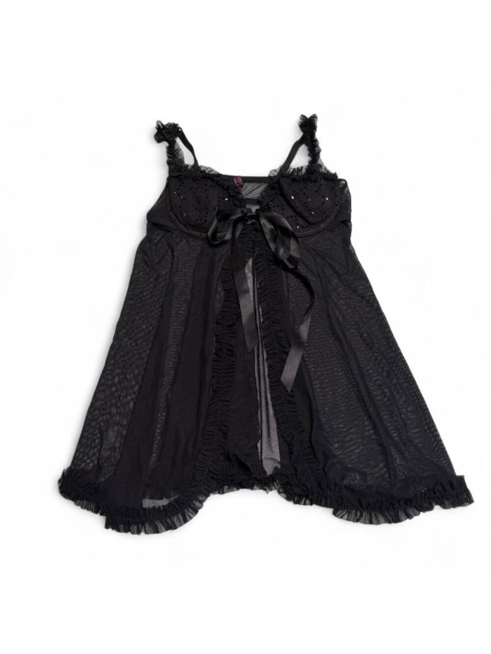 Victoria's Secret Sexy Little Things Sheer Babydoll Lingerie Top Women's 36B